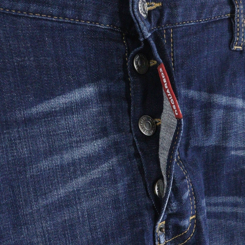DSQUARED2(ディースクエアード) TIDY BIKER JEAN ダメージ加工 デニムパンツ インディゴ S74LB1622
