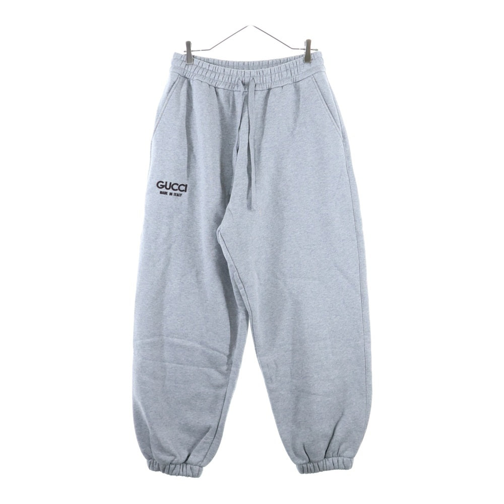 GUCCI(グッチ) 24SS フロッキープリントスウェットパンツ グレー 768455 XJF3Y