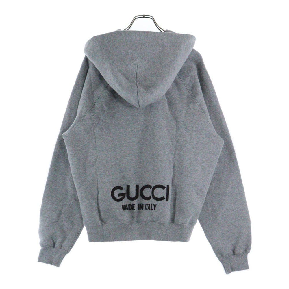 GUCCI(グッチ) 24SS フロッキープリントパーカー グレー 768454 XJF3Y