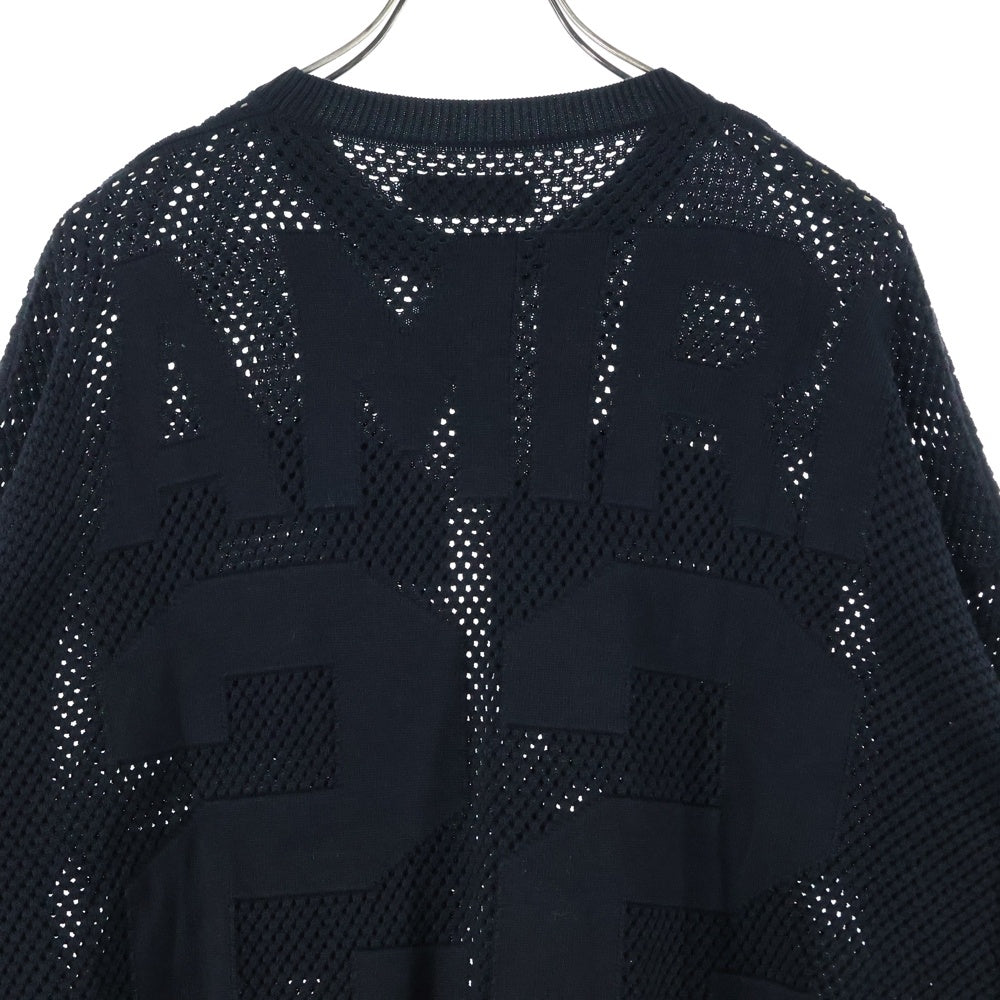 AMIRI(アミリ) クルーネックメッシュセーター ブラック