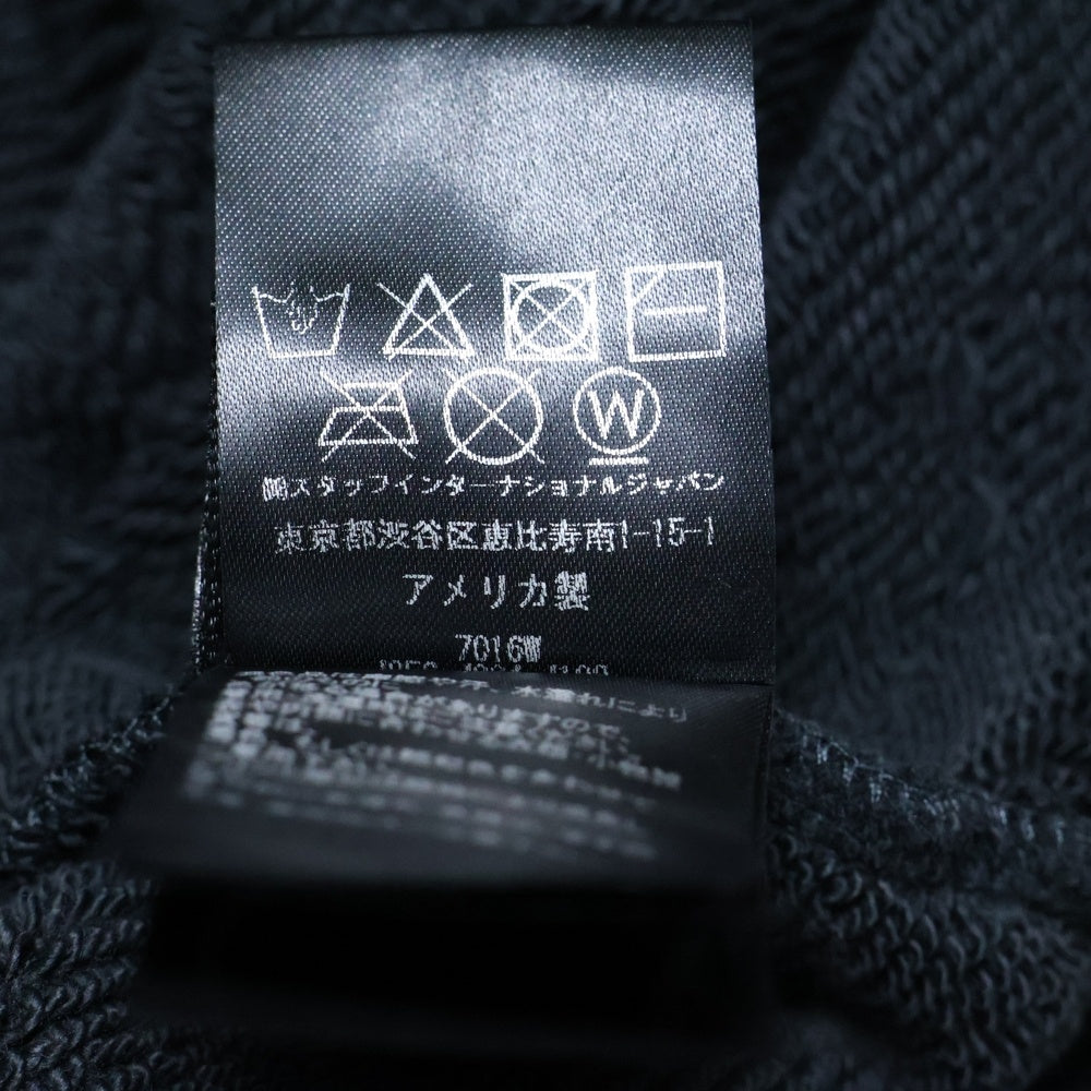 AMIRI(アミリ) MA Logo SHOTGUN Crewneck フロントロゴ ショットガン加工 クルーネックスウェットトレーナー ブラック