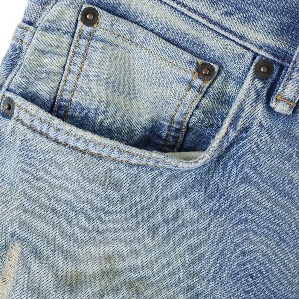 Acne Studios(アクネ ストゥディオズ) 1989 penicillin jeans denim ペニシリン ダメージ加工 ルーズフィットジーンズ デニムパンツ B00324 インディゴ