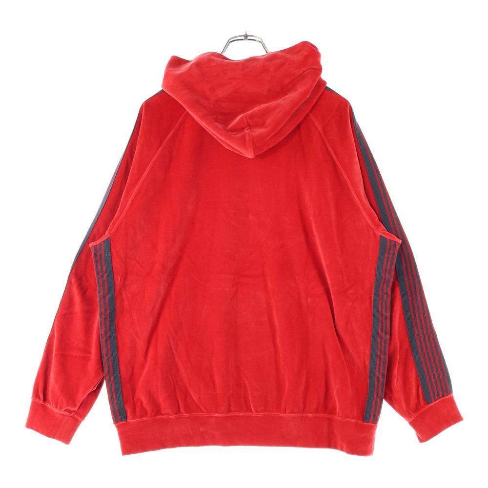 Needles(ニードルス) TRACK HOODIE ベロア トラックフーディーパーカー レッド NS252