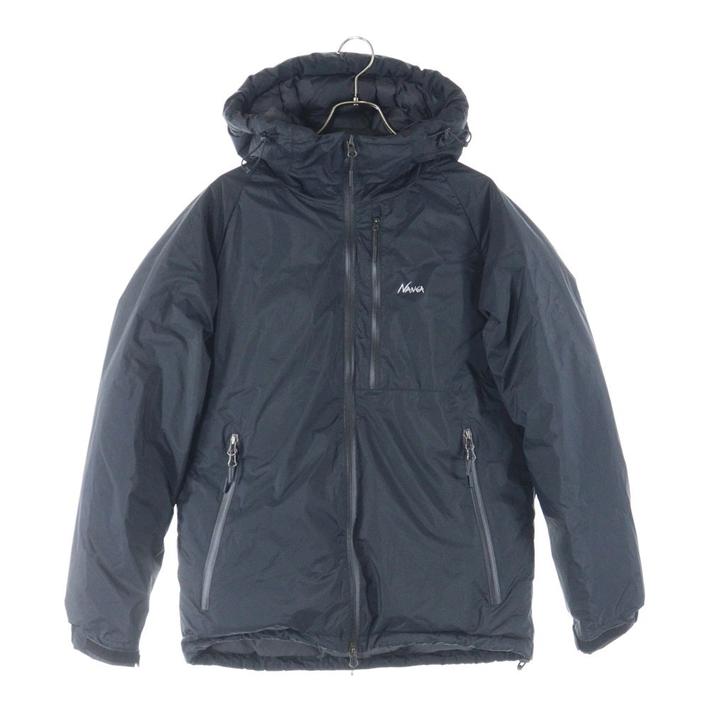 NANGA(ナンガ) AURORA DOWNJACKET フーデッド ナイロン ダウンジャケット ブラック P-RR-11E