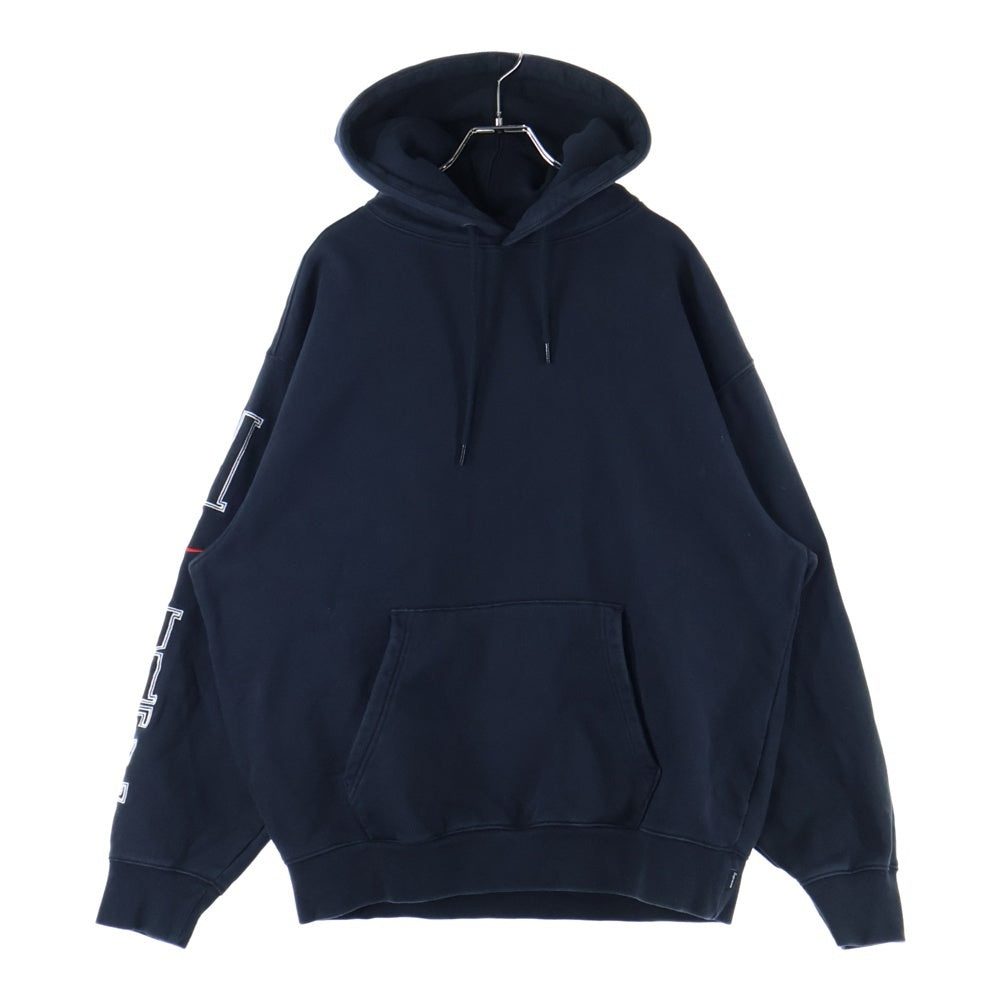 SUPREME(シュプリーム) 24SS×NIKE Heavy weight Sweat ナイキ プルオーバースウェットパーカー フーディー ブラック FQ0759-010