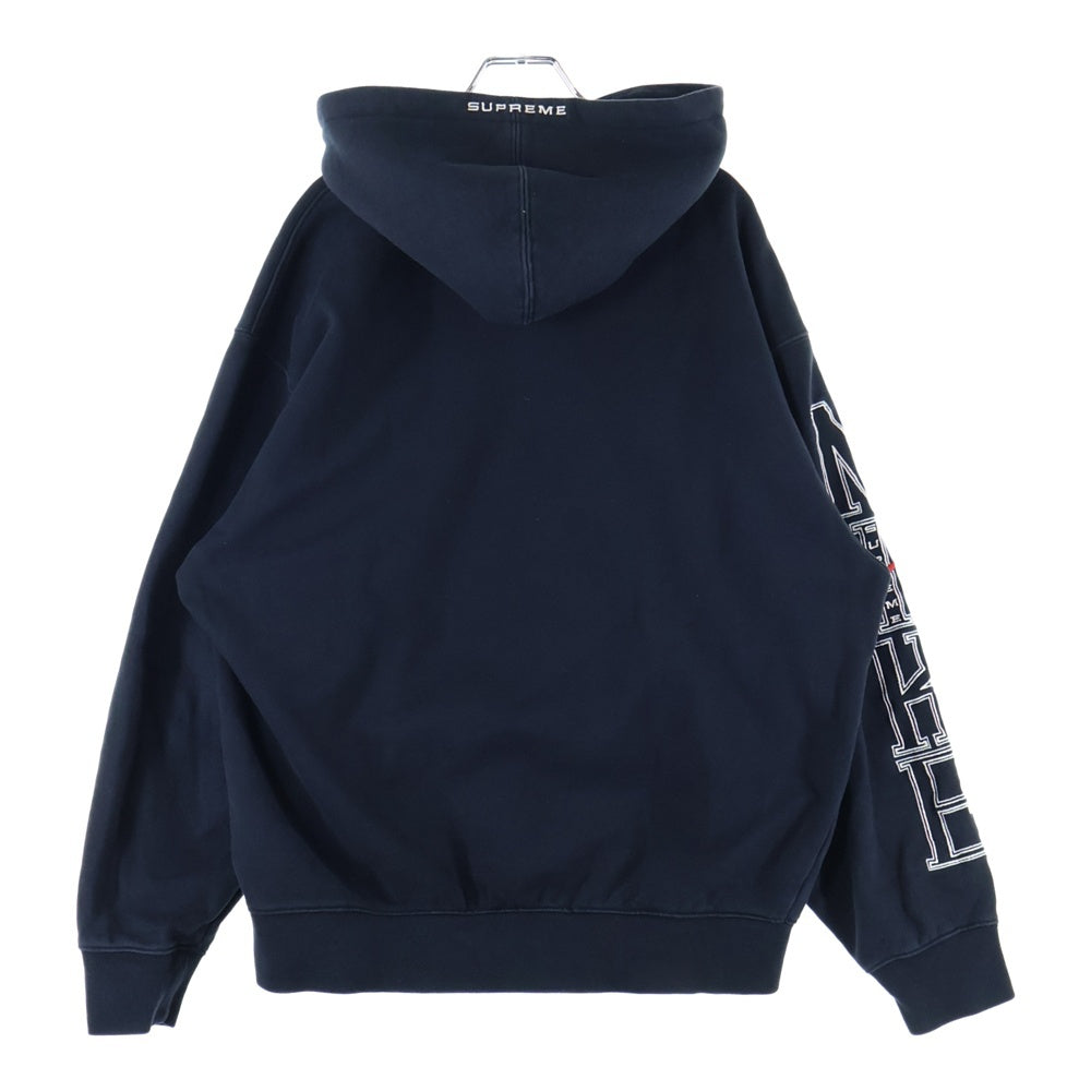 SUPREME(シュプリーム) 24SS×NIKE Heavy weight Sweat ナイキ プルオーバースウェットパーカー フーディー ブラック FQ0759-010