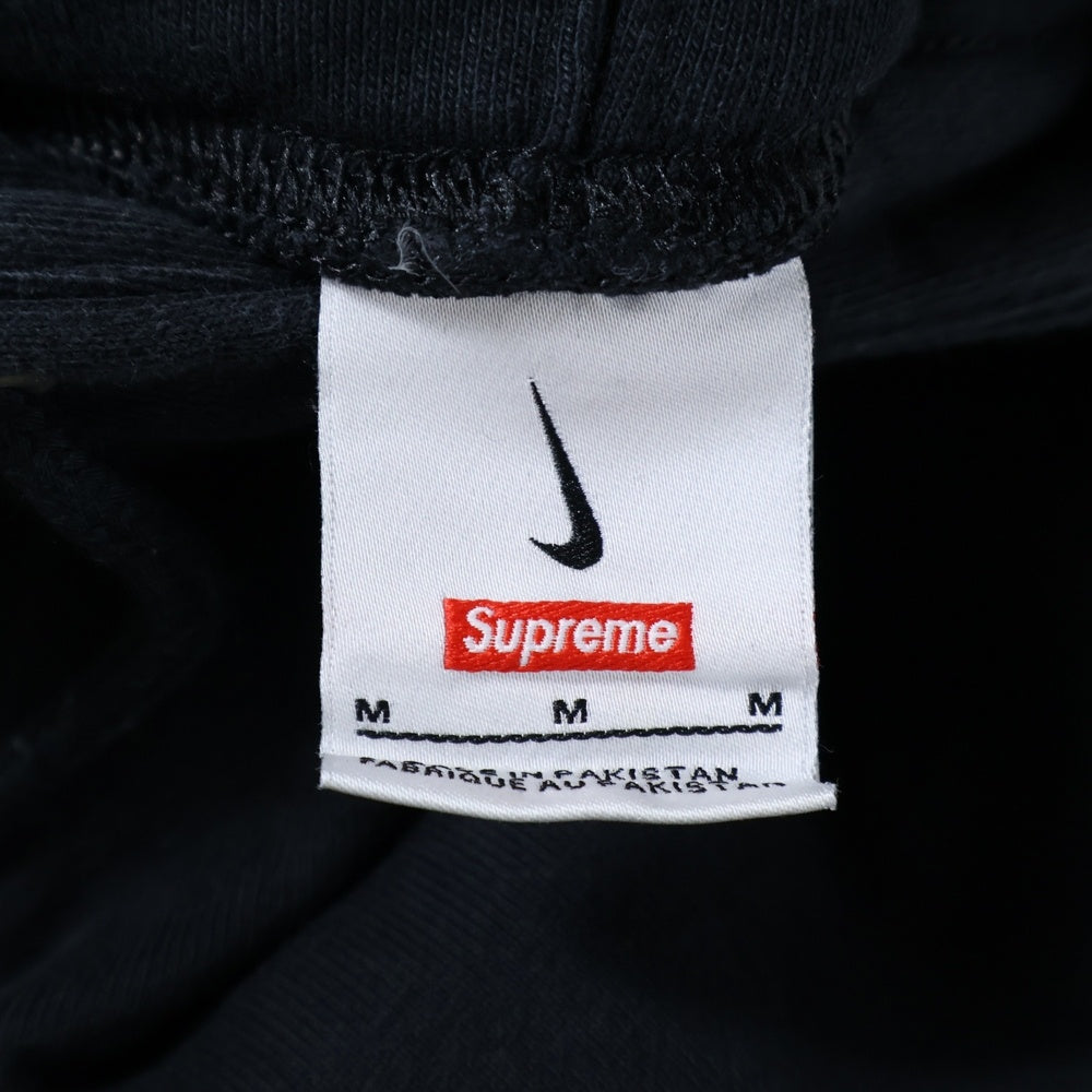 SUPREME(シュプリーム) 24SS×NIKE Heavy weight Sweat ナイキ プルオーバースウェットパーカー フーディー ブラック FQ0759-010