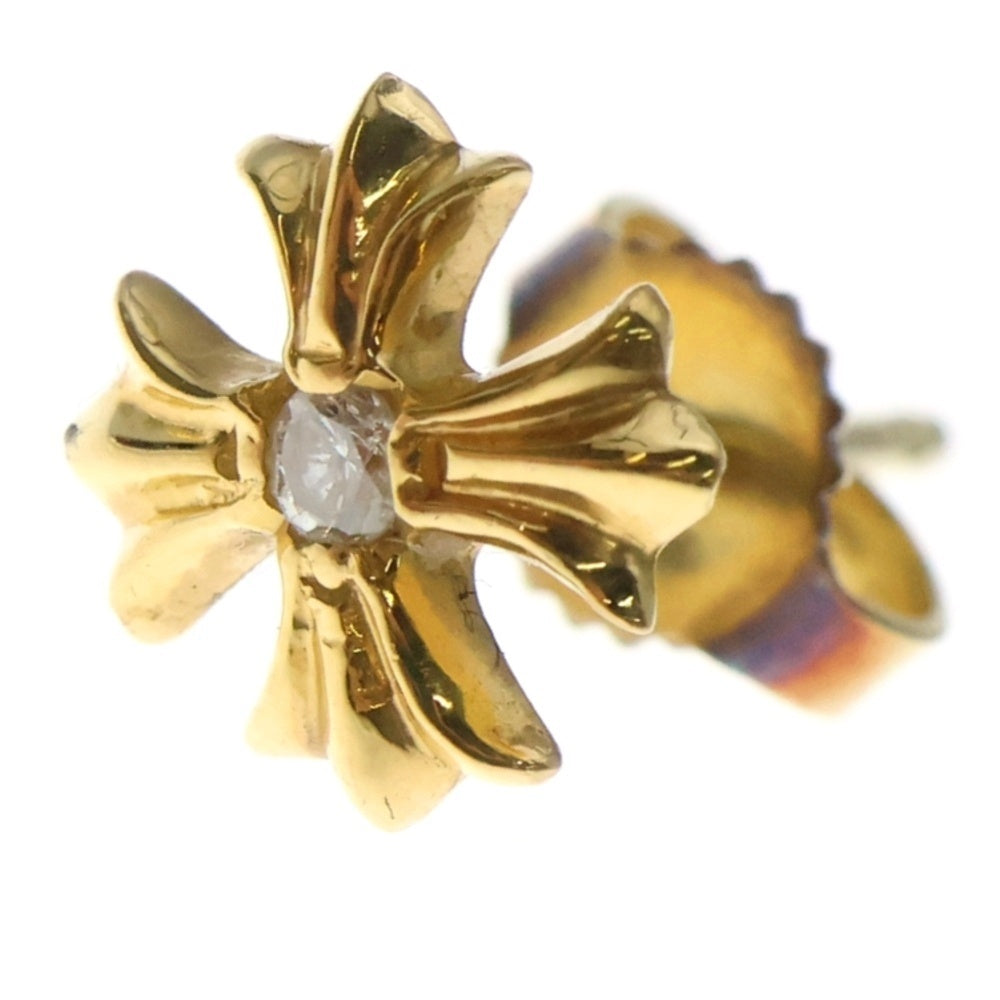 CHROME HEARTS(クロムハーツ) 22K No2 CH PLS 1DIA CHプラス スタッドピアス 1ダイヤ ゴールド BCA021