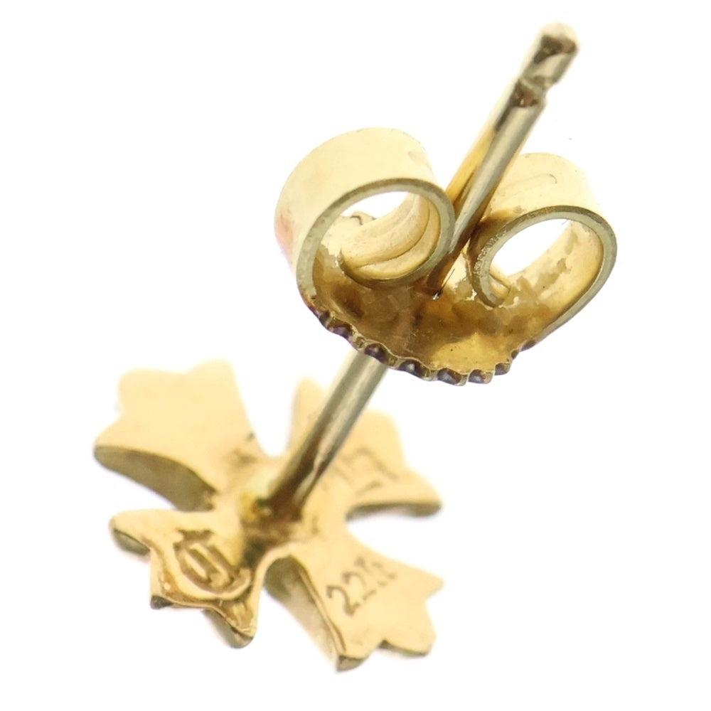 CHROME HEARTS(クロムハーツ) 22K No2 CH PLS 1DIA CHプラス スタッドピアス 1ダイヤ ゴールド BCA021
