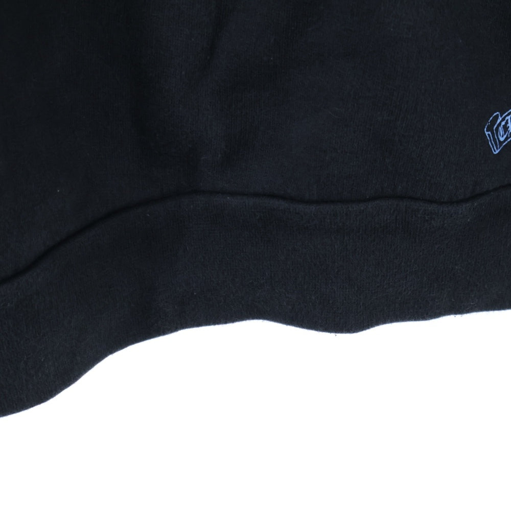 CHROME HEARTS(クロムハーツ) WWW.CHROMEHEARTS.COM HOODIE オンライン限定ホースシューバックプリント プルオーバーパーカー ブラック/ブルー
