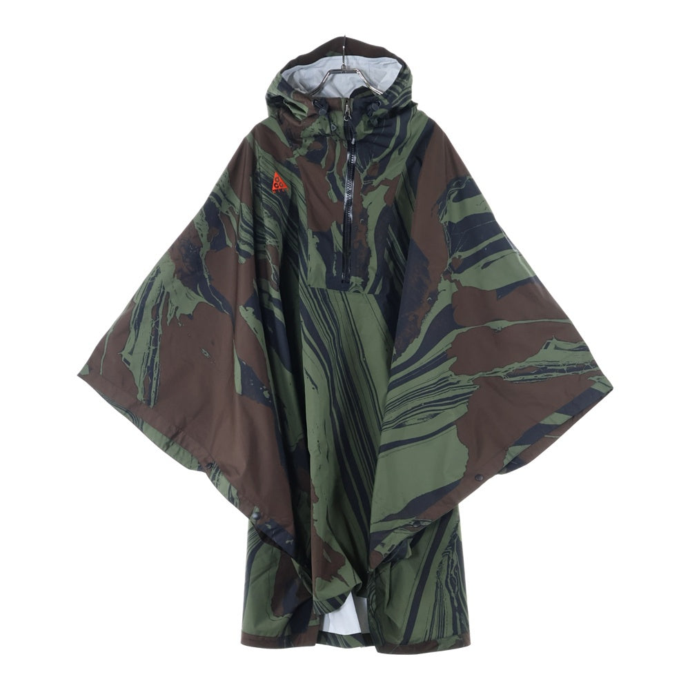 NIKE ACG(ナイキエーシージー) Fuji allover print poncho CK9242-325 フジ オールオーバーポンチョ ウインドブレーカー カーキ