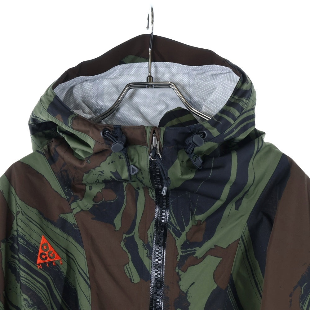 NIKE ACG(ナイキエーシージー) Fuji allover print poncho CK9242-325 フジ オールオーバーポンチョ ウインドブレーカー カーキ