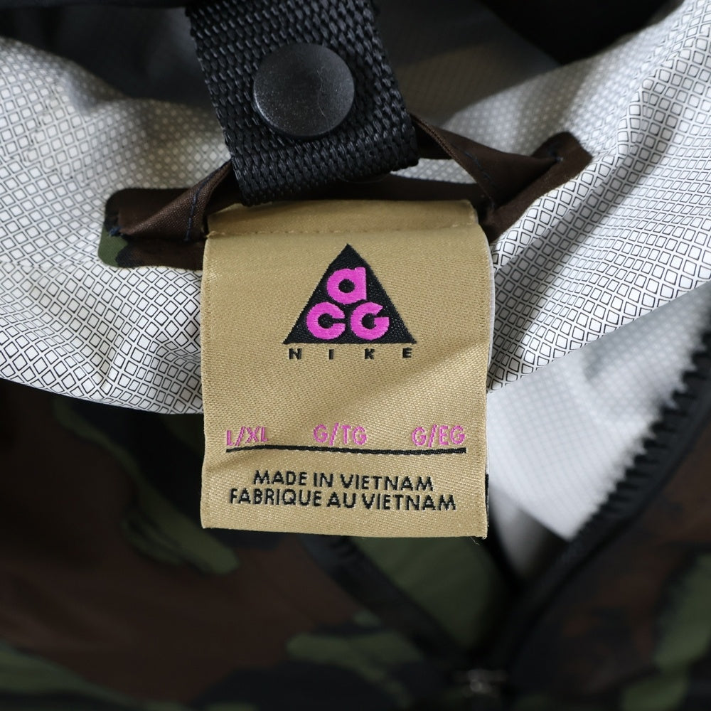 NIKE ACG(ナイキエーシージー) Fuji allover print poncho CK9242-325 フジ オールオーバーポンチョ ウインドブレーカー カーキ