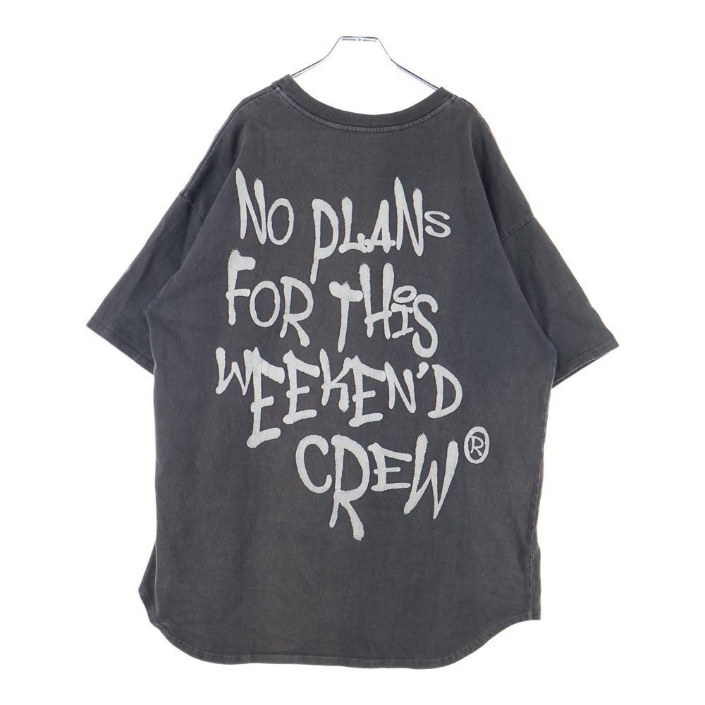 cvtvlist(カタリスト) オーバーサイズバックプリント半袖Tシャツ グレー