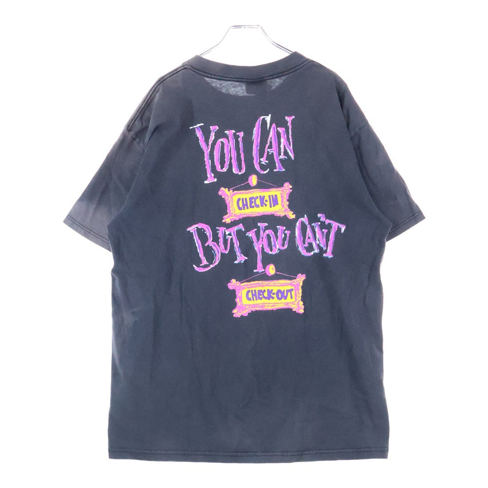 VINTAGE(ヴィンテージ) DISNEY THE TWILIGHT ZONE TOWER OF TERROR ディズニー タワーオブテラー 半袖Tシャツ ブラック