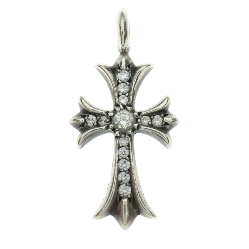 CHROME HEARTS(クロムハーツ) TNY CRSF P/DIA タイニーファットクロス PAVEダイヤ ペンダントトップ シルバー BCA323