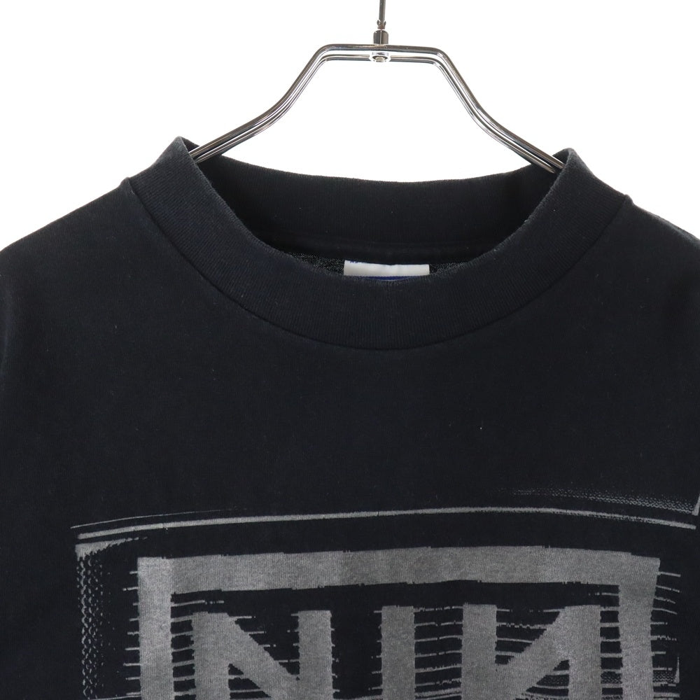 VINTAGE(ヴィンテージ) 90S NINE INCH NAILS NOTHING BOX LOGO ナインインチネイルズ プリント 半袖Tシャツ ブラック