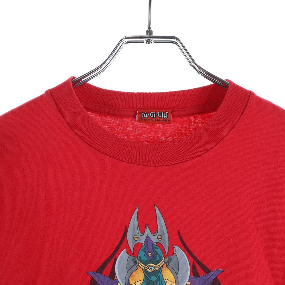 VINTAGE(ヴィンテージ) 90S 遊戯王 YU-GI-OH 1996 マリク・イシュタール プリント半袖Tシャツカットソー レッド