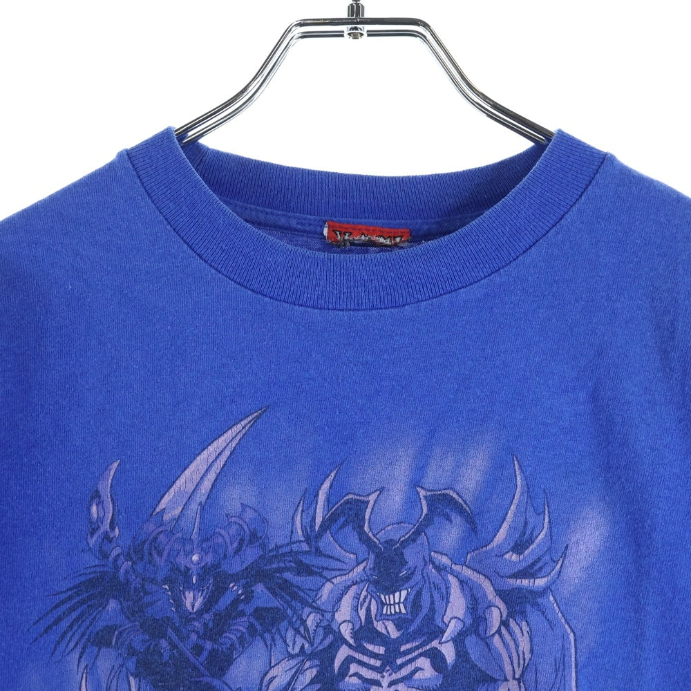 VINTAGE(ヴィンテージ) 90S 遊戯王 YU-GI-OH 1996 デュエルモンスターズ プリント半袖Tシャツカットソー ブルー