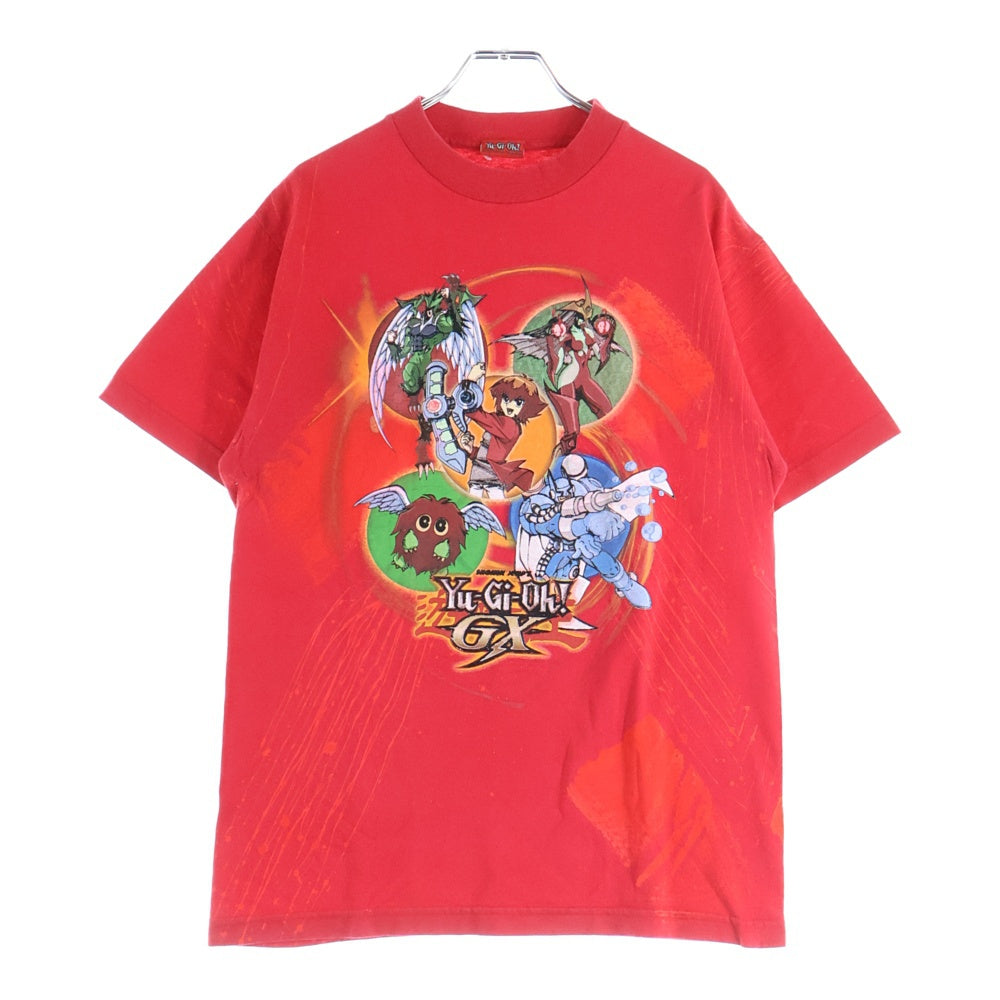 VINTAGE(ヴィンテージ) 90S 遊戯王 YU-GI-OH 1996 遊城十代 プリント半袖Tシャツカットソー レッド