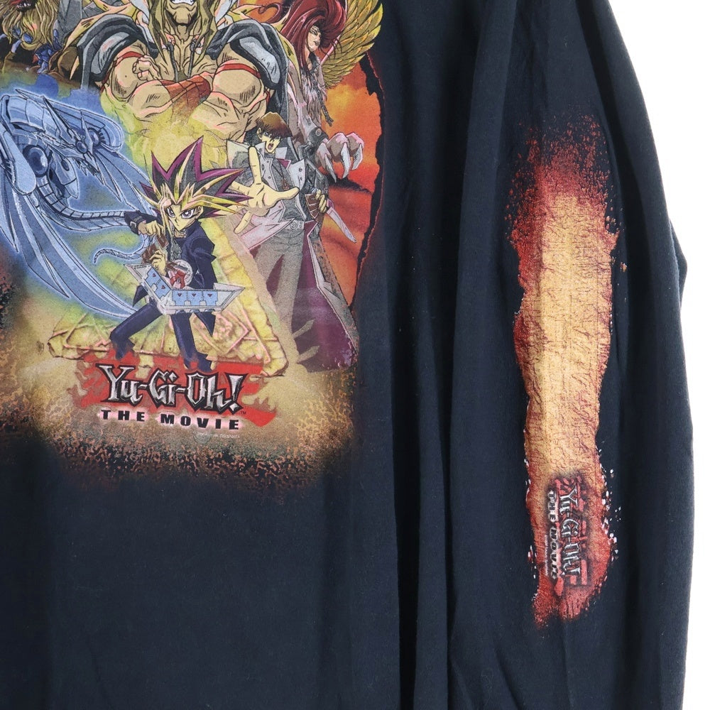 VINTAGE(ヴィンテージ) 90S 遊戯王 YU-GI-OH 1996 光のピラミッド プリント長袖Tシャツカットソー ブラック