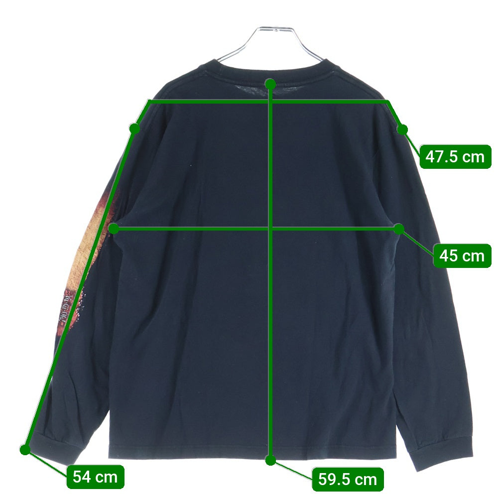 VINTAGE(ヴィンテージ) 90S 遊戯王 YU-GI-OH 1996 光のピラミッド プリント長袖Tシャツカットソー ブラック
