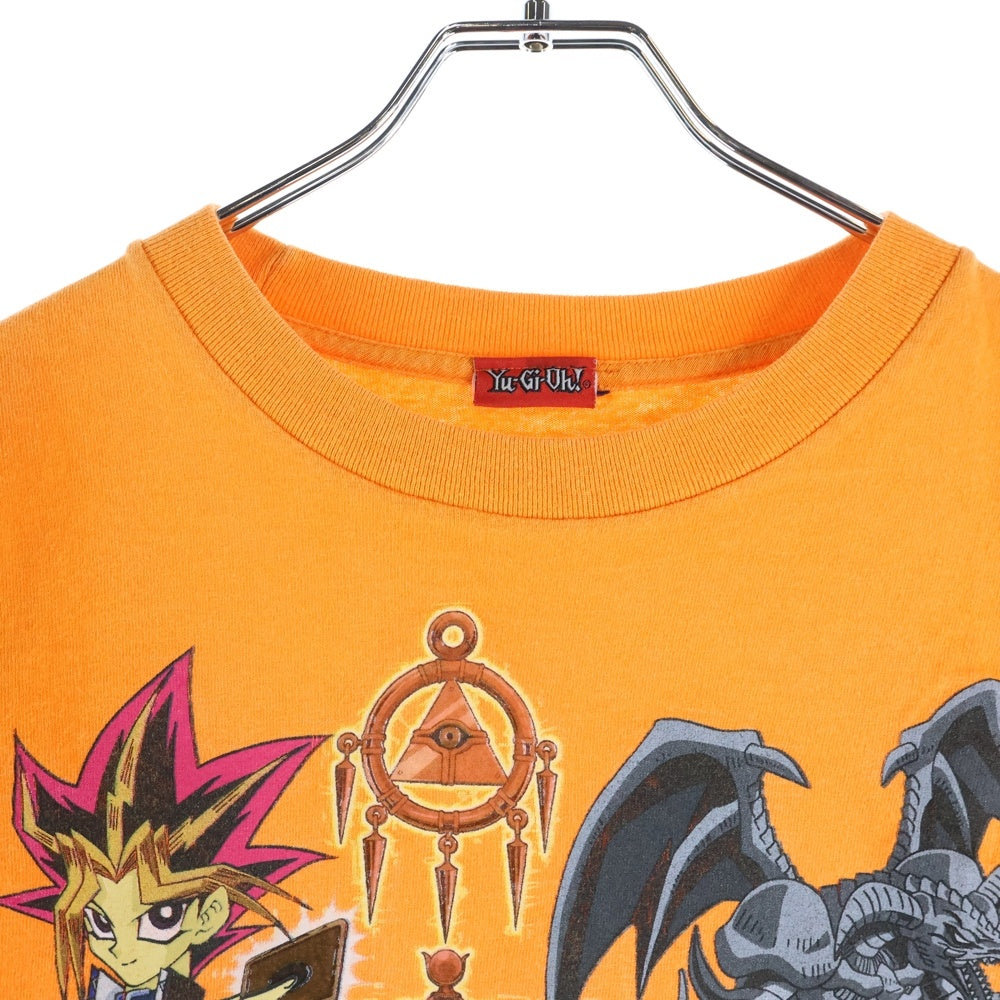 VINTAGE(ヴィンテージ) 90S 遊戯王 YU-GI-OH 1996 IT'S TIME TO DUEL プリント半袖Tシャツカットソー オレンジ