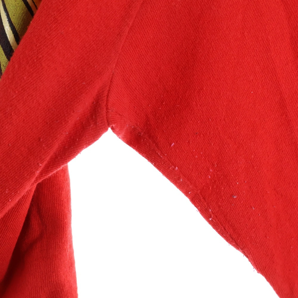 VINTAGE(ヴィンテージ) 90S 遊戯王 YU-GI-OH 1996 LET'S DUEL プリント長袖Tシャツカットソー レッド