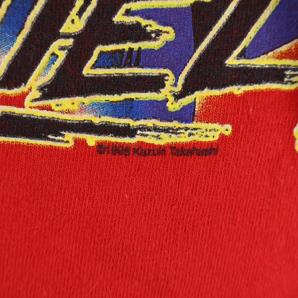 VINTAGE(ヴィンテージ) 90S 遊戯王 YU-GI-OH 1996 LET'S DUEL プリント長袖Tシャツカットソー レッド