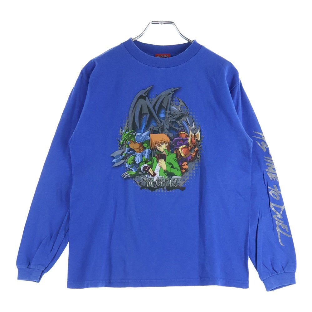 VINTAGE(ヴィンテージ) 90S 遊戯王 YU-GI-OH 1996 IT'S TIME TO DUEL プリント長袖Tシャツカットソー ブルー