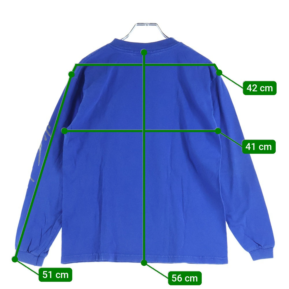 VINTAGE(ヴィンテージ) 90S 遊戯王 YU-GI-OH 1996 IT'S TIME TO DUEL プリント長袖Tシャツカットソー ブルー