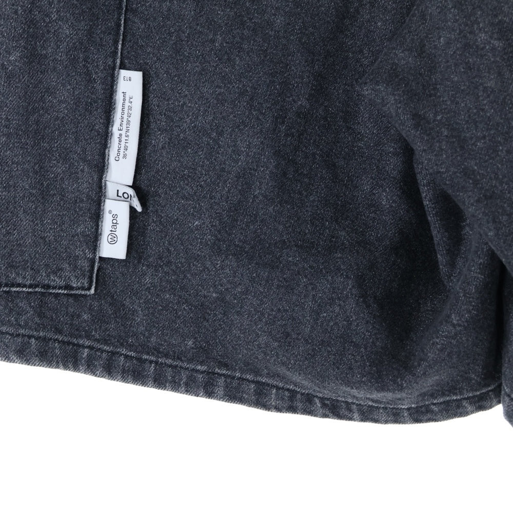 WTAPS(ダブルタップス) 24SS SHORTS COTTON DENIM PANT ハーフカーゴパンツ ブラック 241WVDT-PTM08