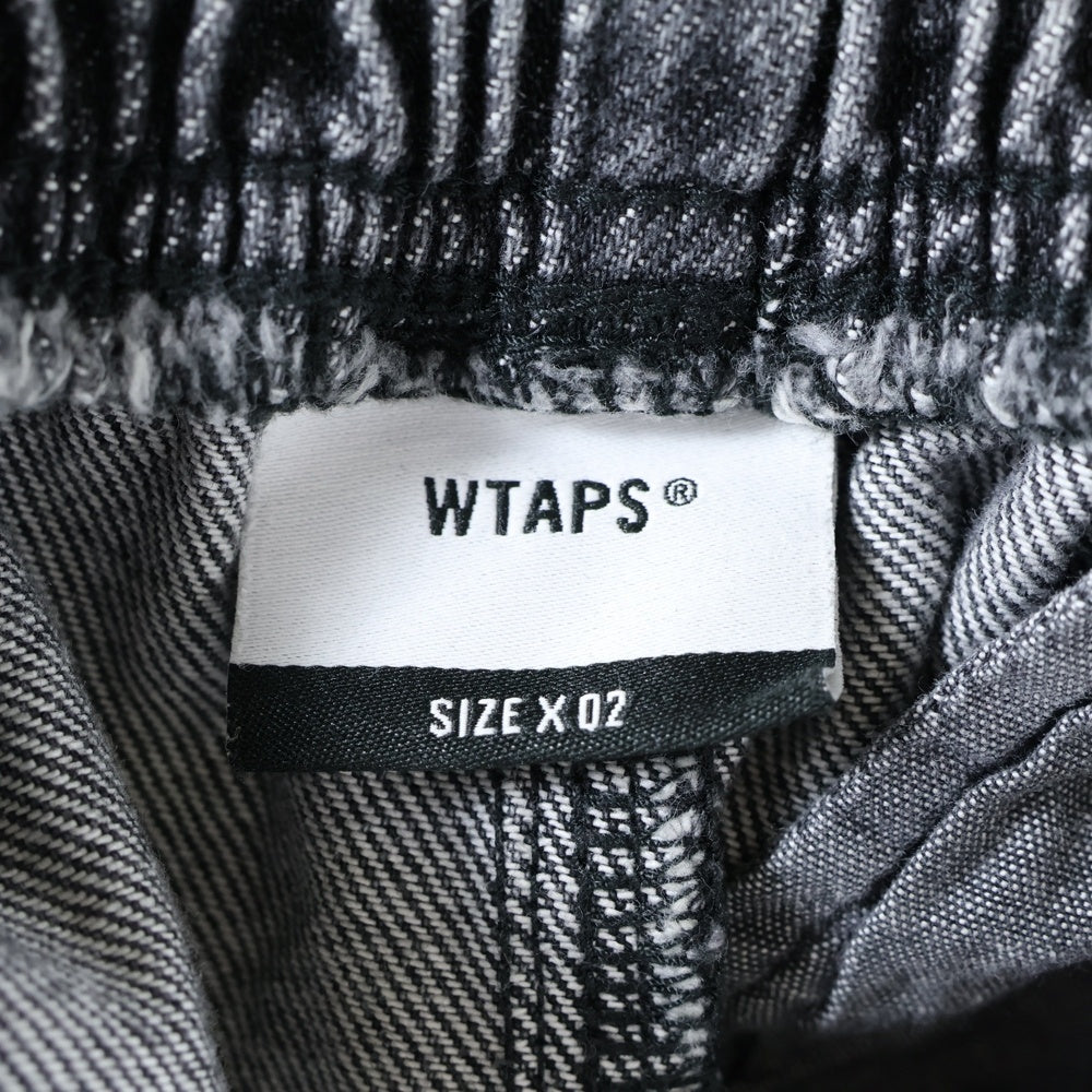 WTAPS(ダブルタップス) 24SS SHORTS COTTON DENIM PANT ハーフカーゴパンツ ブラック 241WVDT-PTM08