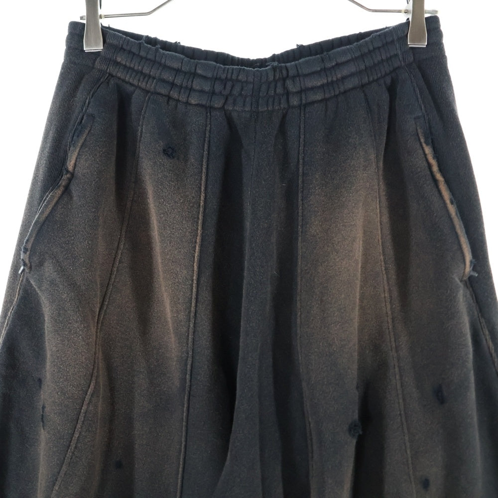 Needles(ニードルス) Darts H.D. SWEAT PANT ヴィンテージ加工 スウェットパンツ ブラック QV369