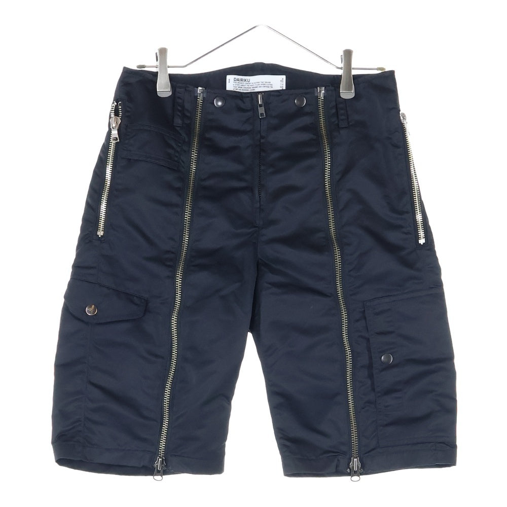 DAIRIKU(ダイリク) 24AW Half Nylon Pants ナイロン ハーフパンツ ブラック NY-3