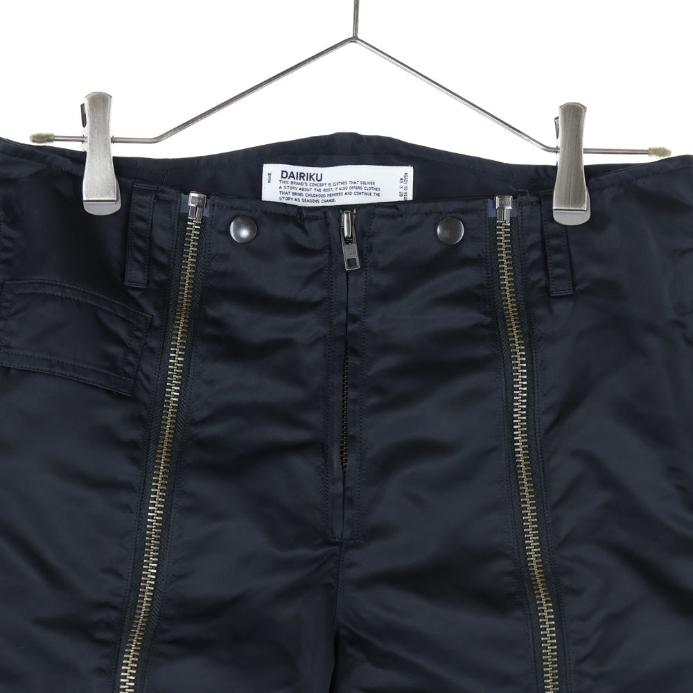 DAIRIKU(ダイリク) 24AW Half Nylon Pants ナイロン ハーフパンツ ブラック NY-3