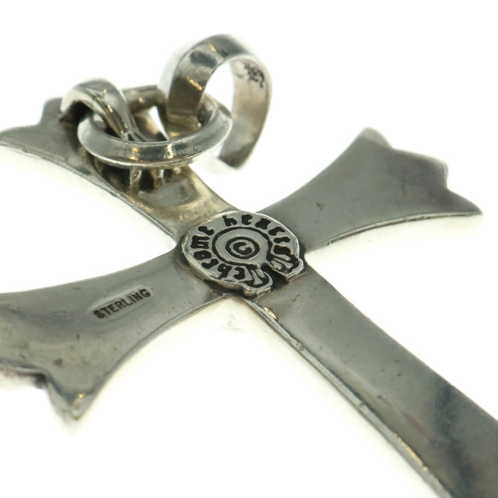 CHROME HEARTS(クロムハーツ) LG W BALE ラージCHクロス Wベイル ネックレストップ シルバー BCA393