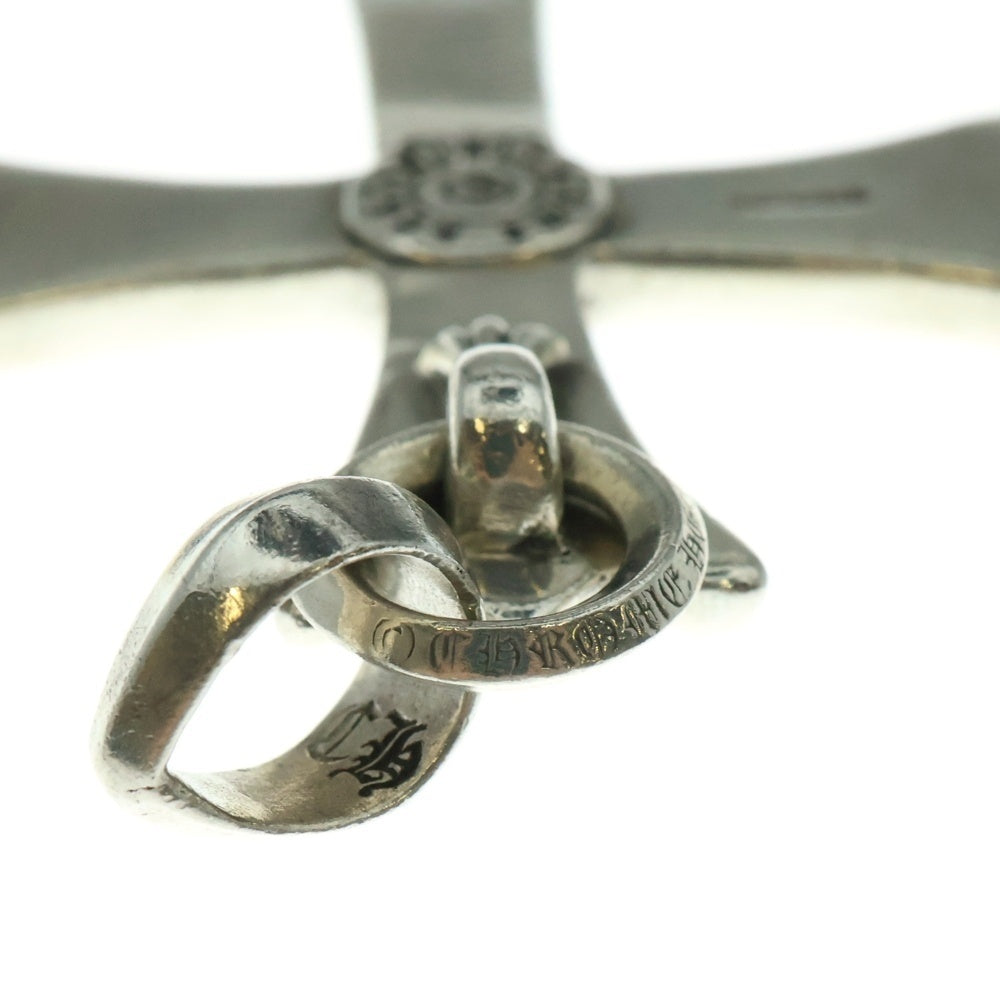 CHROME HEARTS(クロムハーツ) LG W BALE ラージCHクロス Wベイル ネックレストップ シルバー BCA393