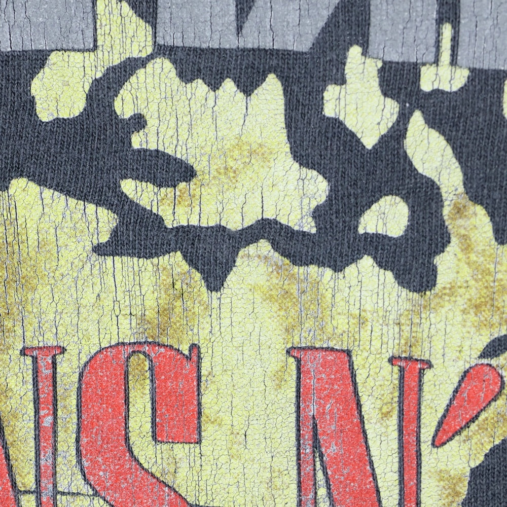 VINTAGE(ヴィンテージ) 90s METALLICA × GUNS N ROSES 1992 NORTH AMERICAN TOUR FAITH NO MORE 両面プリント 半袖tシャツ ブラック