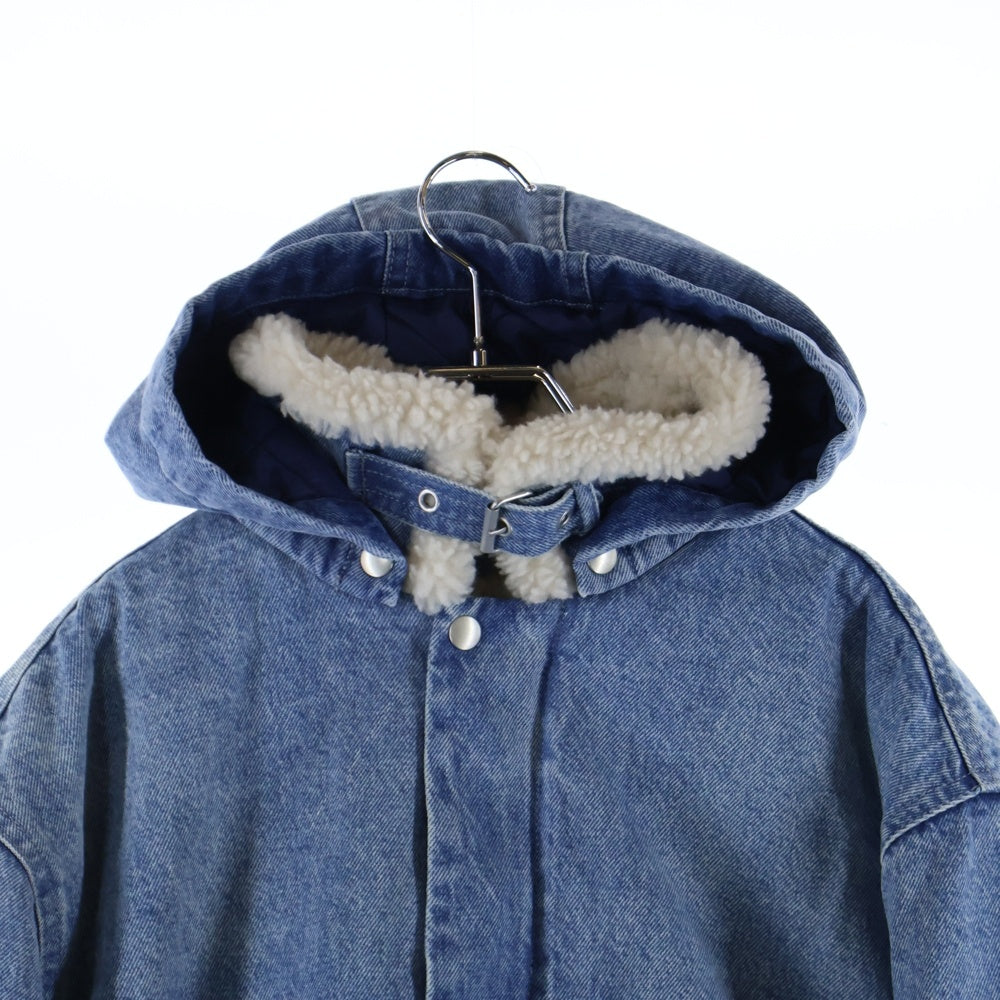 SUPREME(シュプリーム) 24AW Faux Shearling Bomber Jacket デニムボンバージャケット フード付き インディゴ