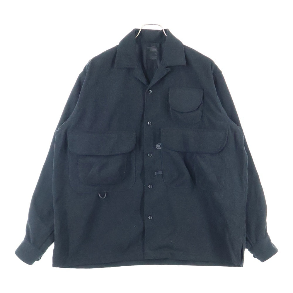 DAIWA PIER39(ダイワ ピアサーティナイン) TECH FISHERMANS OPEN COLLAR SHIRTS フィッシャーマン オープンカラーシャツ ブラック BE-84021W