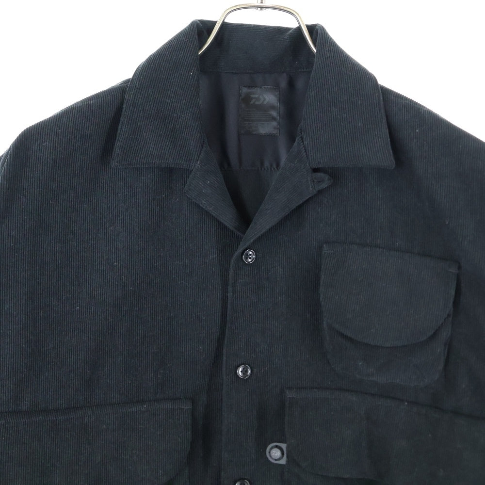 DAIWA PIER39(ダイワ ピアサーティナイン) TECH FISHERMANS OPEN COLLAR SHIRTS フィッシャーマン オープンカラーシャツ ブラック BE-84021W