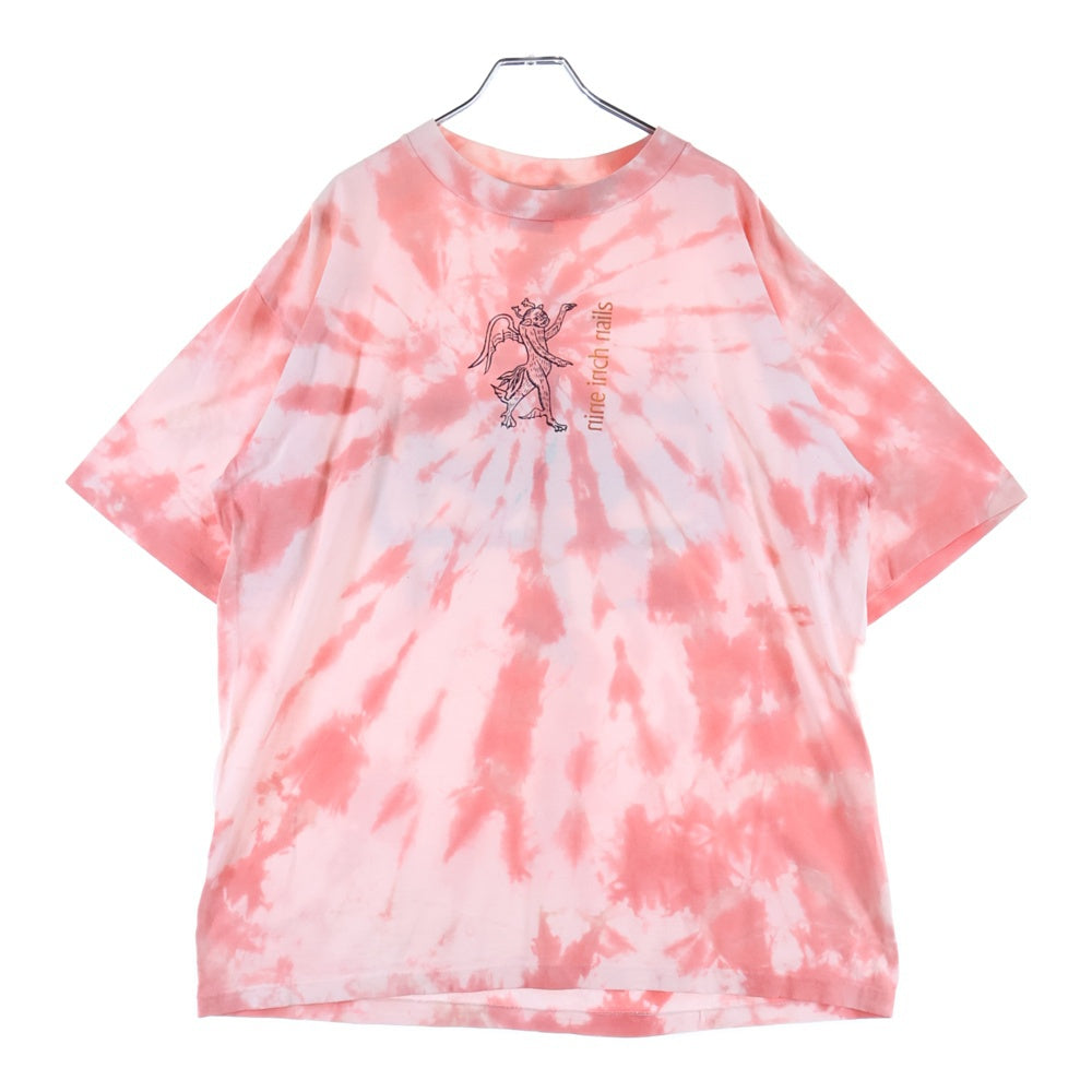 VINTAGE(ヴィンテージ) 90s NINE INCH NAILS DEVIL TOUR 1995 両面プリント タイダイ半袖Tシャツカットソーカットソー ピンク