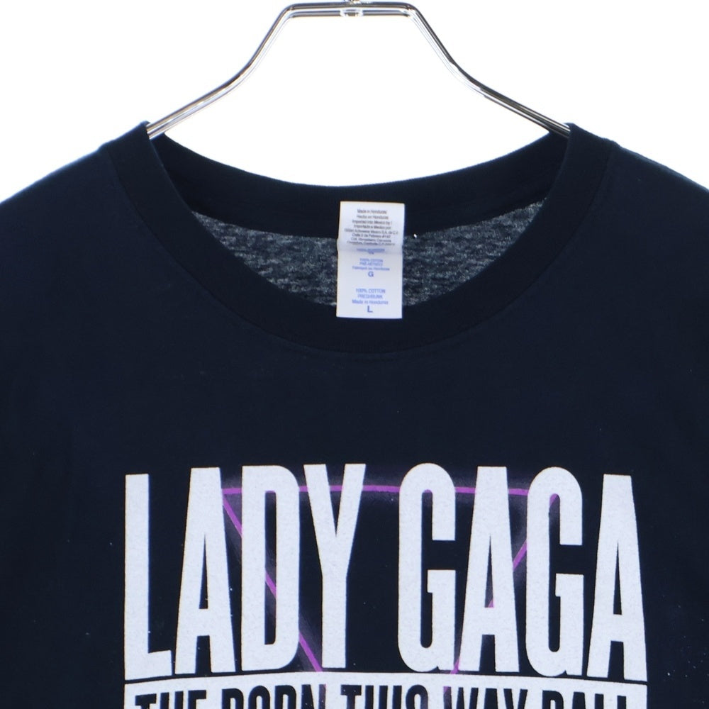 VINTAGE(ヴィンテージ) 00s LADY GAGA BORN THIS WAY レディーガガ 両面プリント半袖Tシャツカットソー ブラック