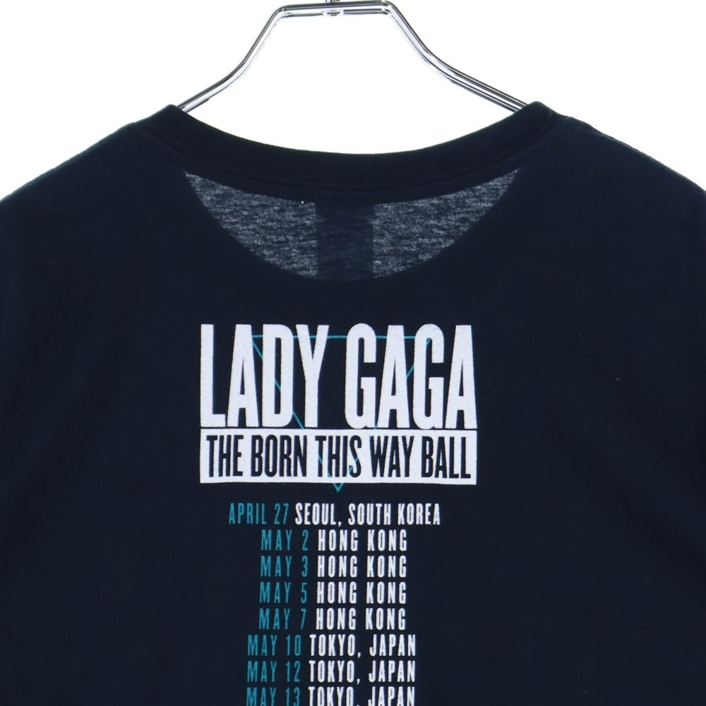 VINTAGE(ヴィンテージ) 00s LADY GAGA BORN THIS WAY レディーガガ 両面プリント半袖Tシャツカットソー ブラック