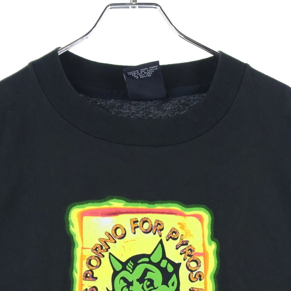 VINTAGE(ヴィンテージ) 90s PORNO FOR PYROS 両面プリント半袖Tシャツカットソー ブラック