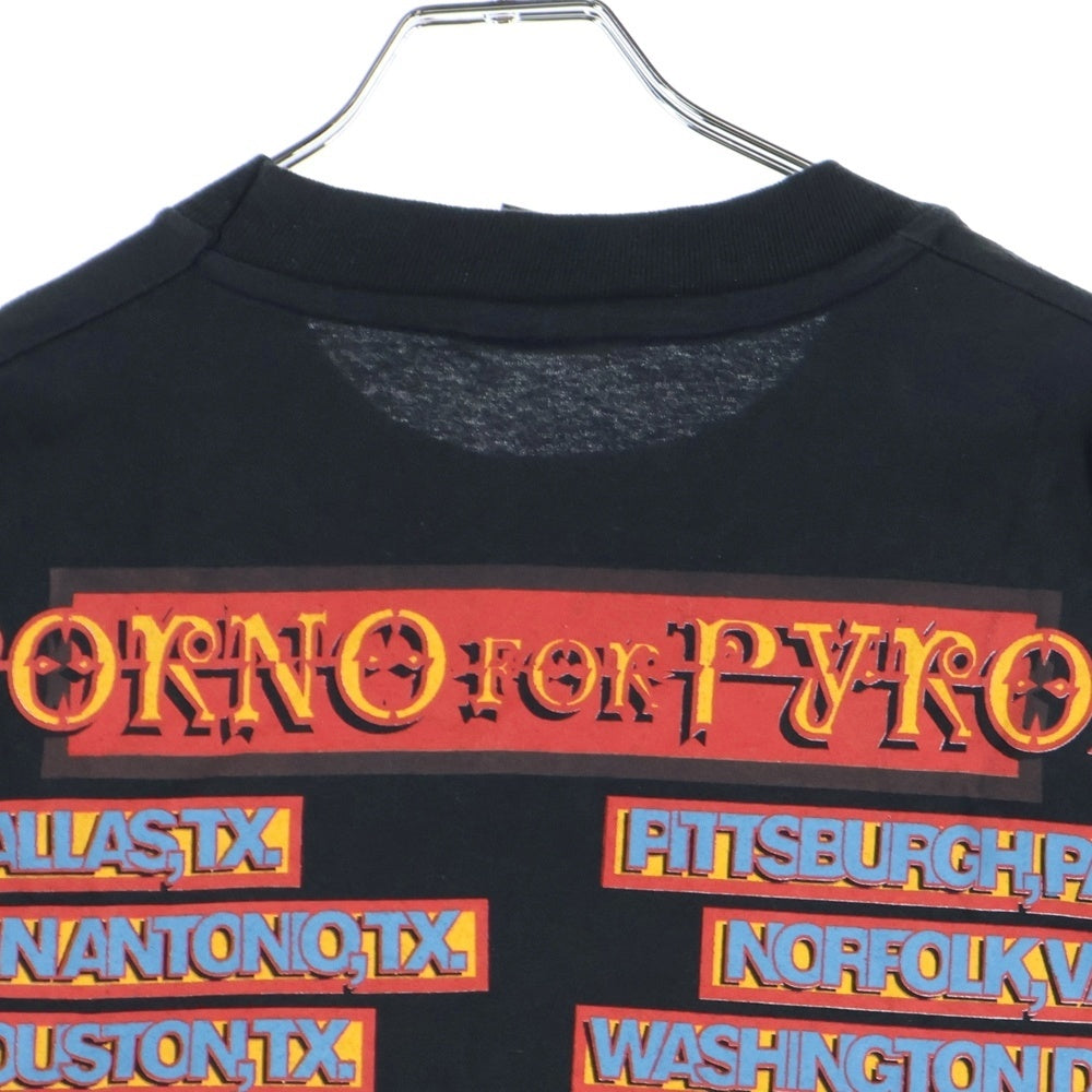 VINTAGE(ヴィンテージ) 90s PORNO FOR PYROS 両面プリント半袖Tシャツカットソー ブラック