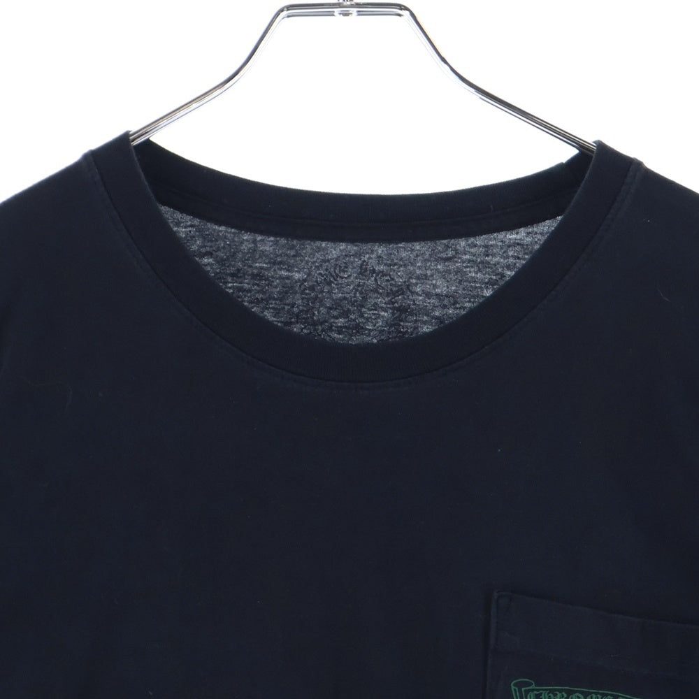 CHROME HEARTS(クロムハーツ) CH L/S TEE 1 バックセメタリークロス長袖Tシャツ カットソー ブラック/グリーン