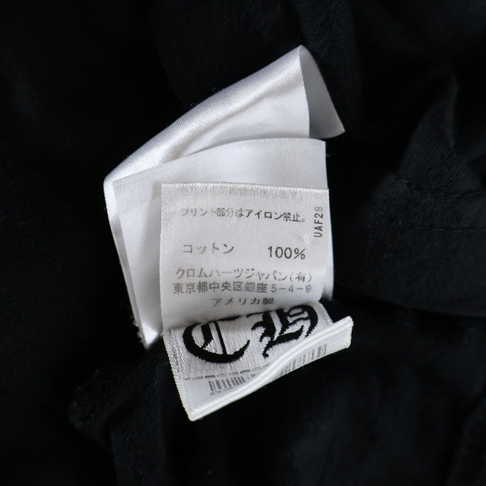CHROME HEARTS(クロムハーツ) CH L/S TEE 1 バックセメタリークロス長袖Tシャツ カットソー ブラック/グリーン