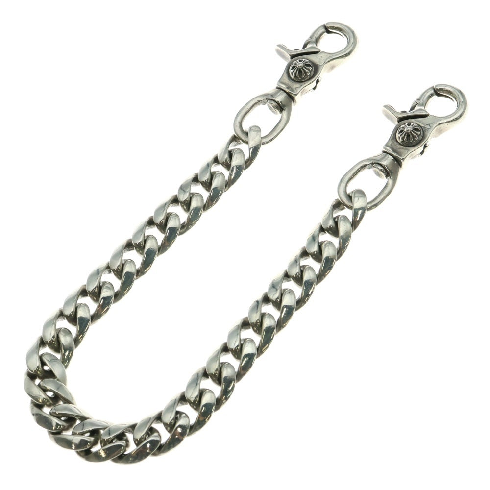 CHROME HEARTS(クロムハーツ) CLASSIC SHORT-T/ 2クリップショートクラシック ウォレットチェーン シルバー BCA068